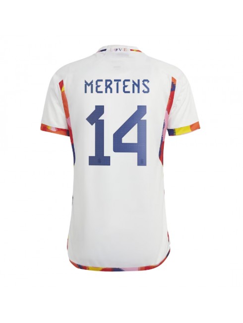 Moški Nogometna dresi replika Belgija Dries Mertens #14 Gostujoči SP 2022 Kratek rokav